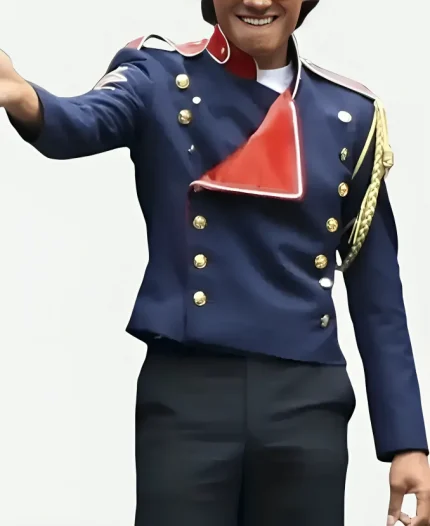 Michael 2025 Jaafar Jackson Blue Jacket For Sale