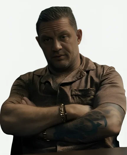 MobLand 2025 Tom Hardy Brown Shirt