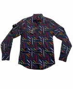 Mr Brown TV Series Assisted Living Season0 6 David Mann Striped Button Down Long Sleeve Shirt