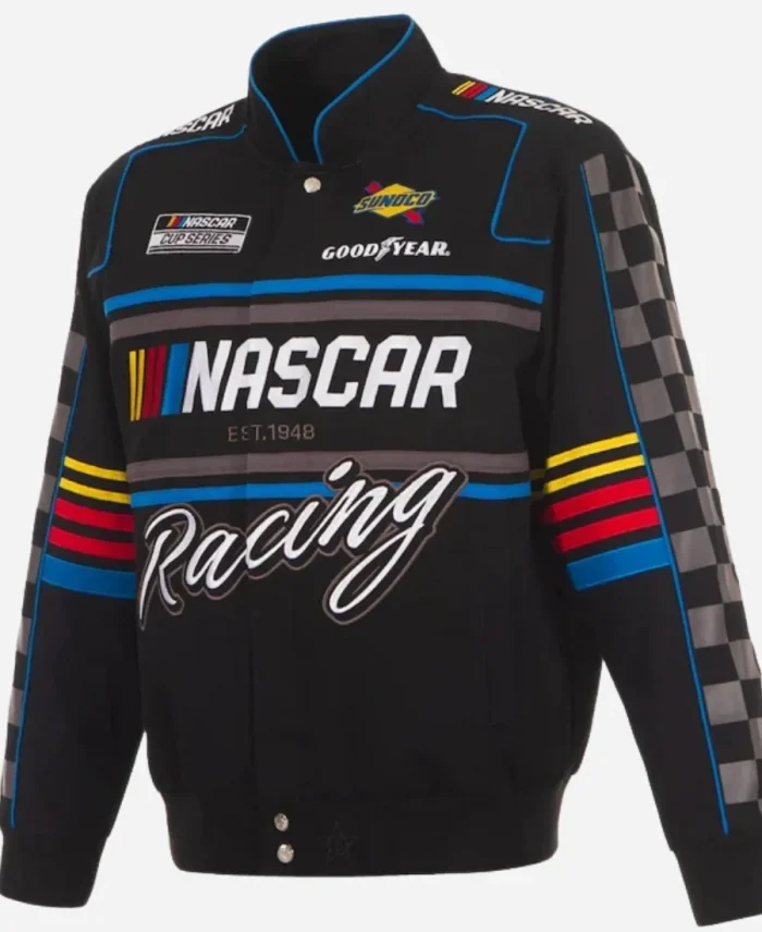 Nascar Racing Black Jacket For Unisex