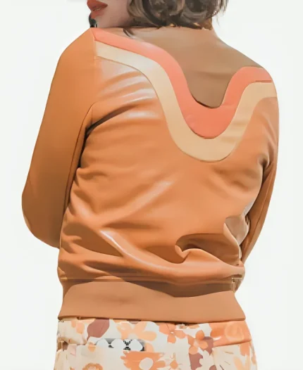 Natasha Lyonne Poker Face Leather Bomber Jacket