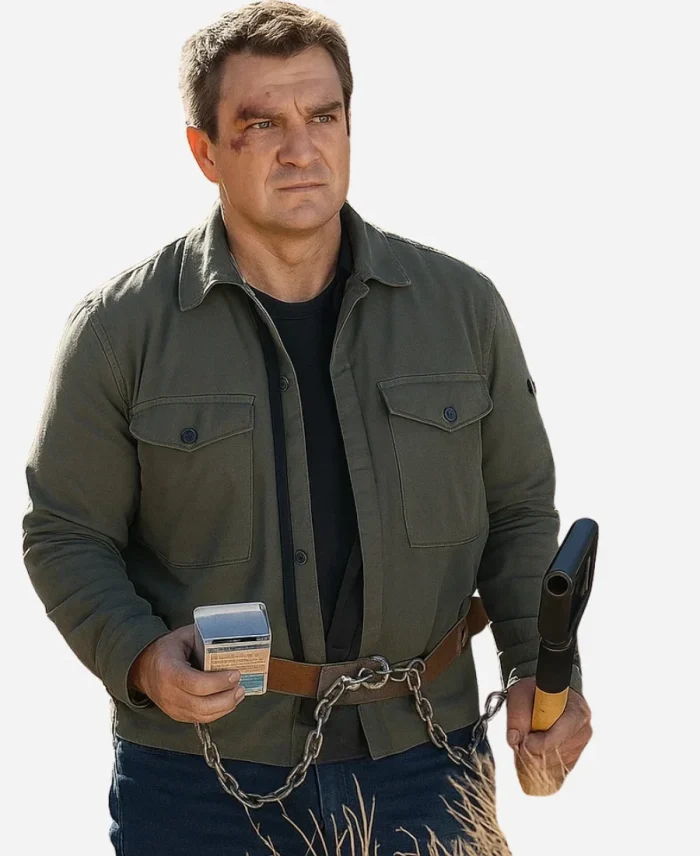 Nathan Fillion The Rookie S07 Green Cotton Jacket