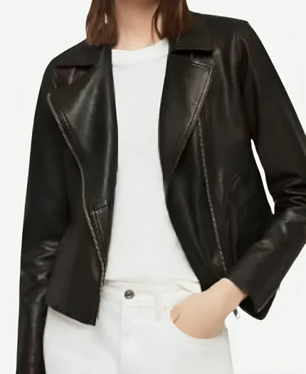 Naya Vasquez TV Series Untamed 2025 Lily Santiago Black Leather Jacket