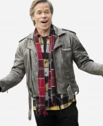 Neighbours Guy Pearce Grey Leather Jacket