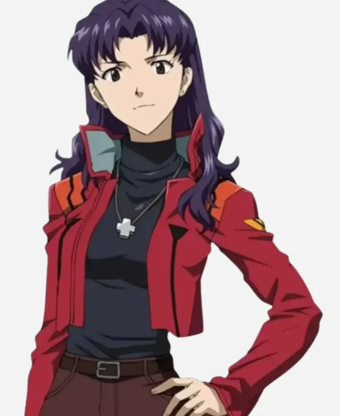 Neon Genesis Evangelion Misato Leather Red Jacket