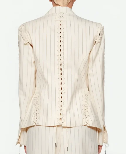 Netflix Tudum 2025 Jackie Tohn Lace Up Blazer