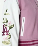 New Era LA Dodgers Floral Pink Jacket