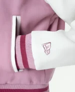 New Era LA Dodgers Floral Varsity Pink Jacket