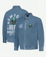 New York Liberty The Wild Collective Blue Denim Jacket