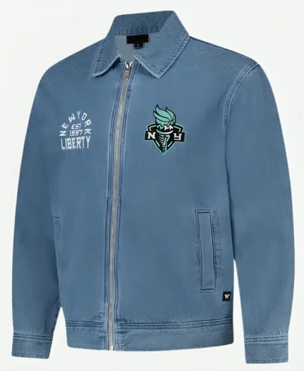 New York Liberty The Wild Collective Denim Jacket