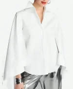 Nicole Ari TV Series And Just Like That Season 03 Lisa Todd White Cape Shirt
