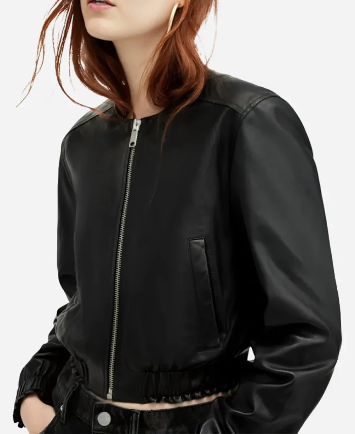 Nyla Harper The Rookie Season 07 Mekia Cox Black Leather Jacket