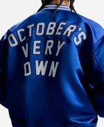 OVO New Era Blue Jays Blue Varsity Jacket