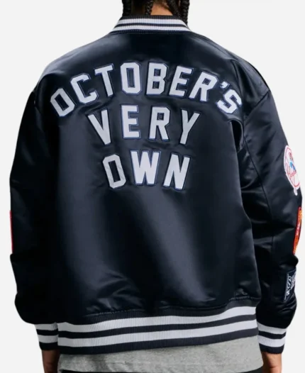 OVO New Era Yankees Black Varsity Jacket