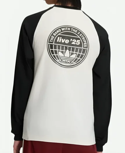  Oasis Adidas Tour 3-Stripes Long Sleeves T-shirt For Unisex