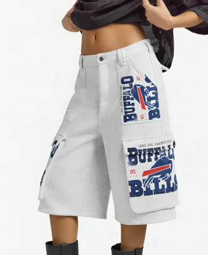 Off Season x NFL Bills Fleece Cargo Shorts