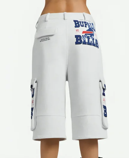 Off Season x NFL Buffalo Bills Fleece Grey Cargo Shorts For Women's