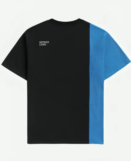 Off Season x NFL Detroit Lions Spliced Black T-Shirt For Unisex
