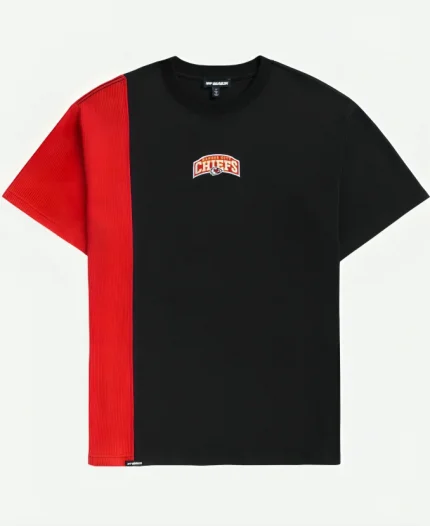Off Season x NFL Kansas City Chiefs Spliced Black T-Shirt For Unisex