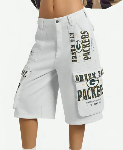 Off Season x NFL Packers Fleece Cargo Shorts