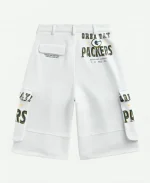 Off Season x NFL Packers Fleece Grey Cargo Shorts