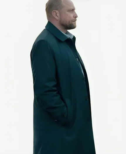 Olgierd Paderewski TV Series Langer S01 Piotr Adamczyk Black Cotton Coat