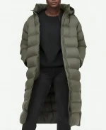 Olivia Wilde The Studio S01 Green Puffer Coat