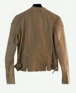 One Tree Hill S7 Shantel VanSanten Leather Tan Jacket