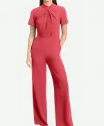 Outnumbered 2025 Harris Faulkner’s Pink Twist Neck Jumpsuit