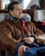 Pål Sverre Hagen Tv Series Blindspår 2025 Magnus Lyng Brown Leather Jacket
