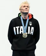 Paris 2024 Olympics Italia Black Hoodie