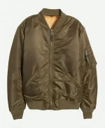 Patrick John Flueger Chicago P.D. S12 Adam Ruzek Brown Bomber Jacket