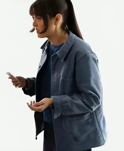 Patti Harrison TV Series Poker Face Season 02 Alex Blue Cotton Jacket