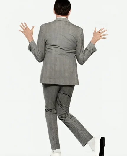Pee Wee Herman Paul Reubens Grey Plaid Suit