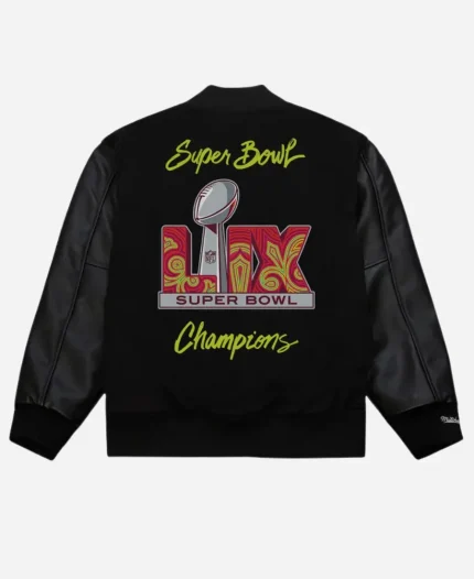 Philadelphia Eagles Super Bowl Black Jacket For Sale