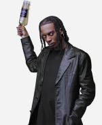 Playboi Carti Black Trench Coat For Sale