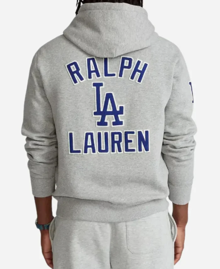Polo Ralph Lauren LA Dodgers Blue and Grey Pullover Hoodie