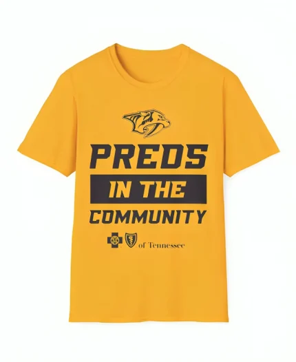 Preds In The Community Yellow T- Shirt