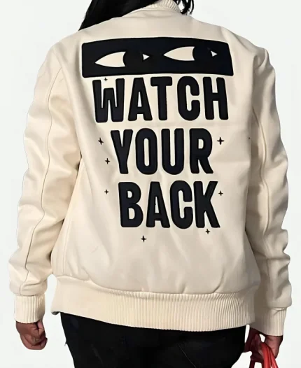 Protect Your Inner G Gang Varsity White Jacket