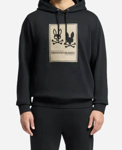 Psycho Bunny Black Pullover Hoodie