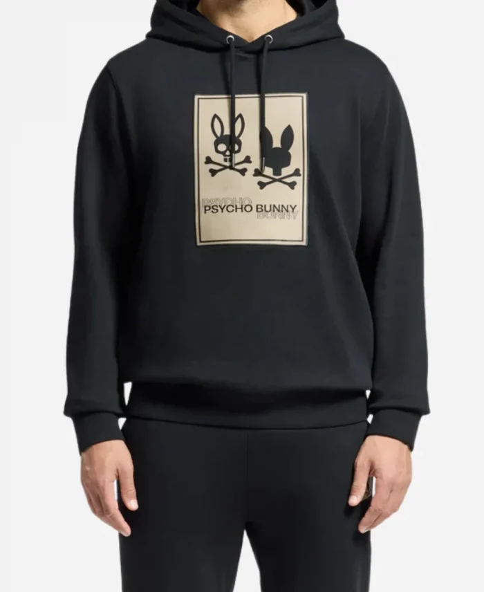 Psycho Bunny Black Pullover Hoodie