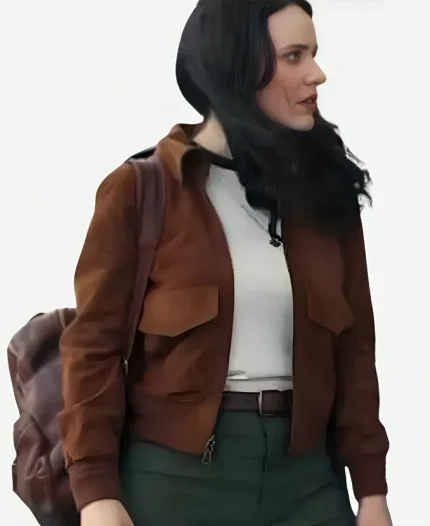 Rachel Brosnahan Movie Superman 2025 Lois Lane Suede Bomber Jacket – Brown