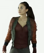 Raven Reyes The 100 S02 Quilted Bomber Jacket