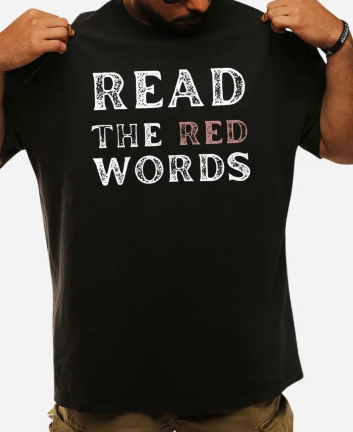 Read The Red Words Shirt For Sale