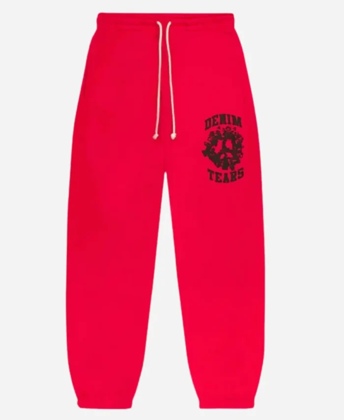Red Denim Tears University Sweatpant