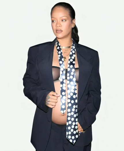 Rihanna Late Night Dinner Blue Blazer