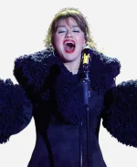 Rockefeller Center Kelly Clarkson Black Coat
