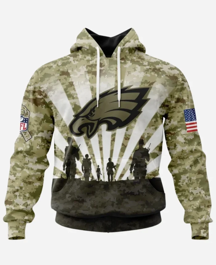Salute To Service Eagles Hoodie