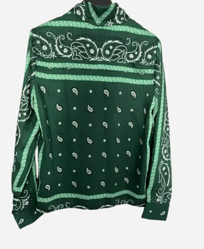 Savannah Sellers NBC News Daily Green Bandana Print Blouse