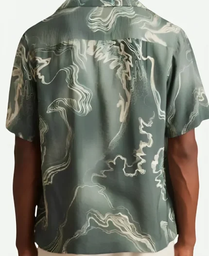 Scott Evans Access Hollywood Green Printed Shirt